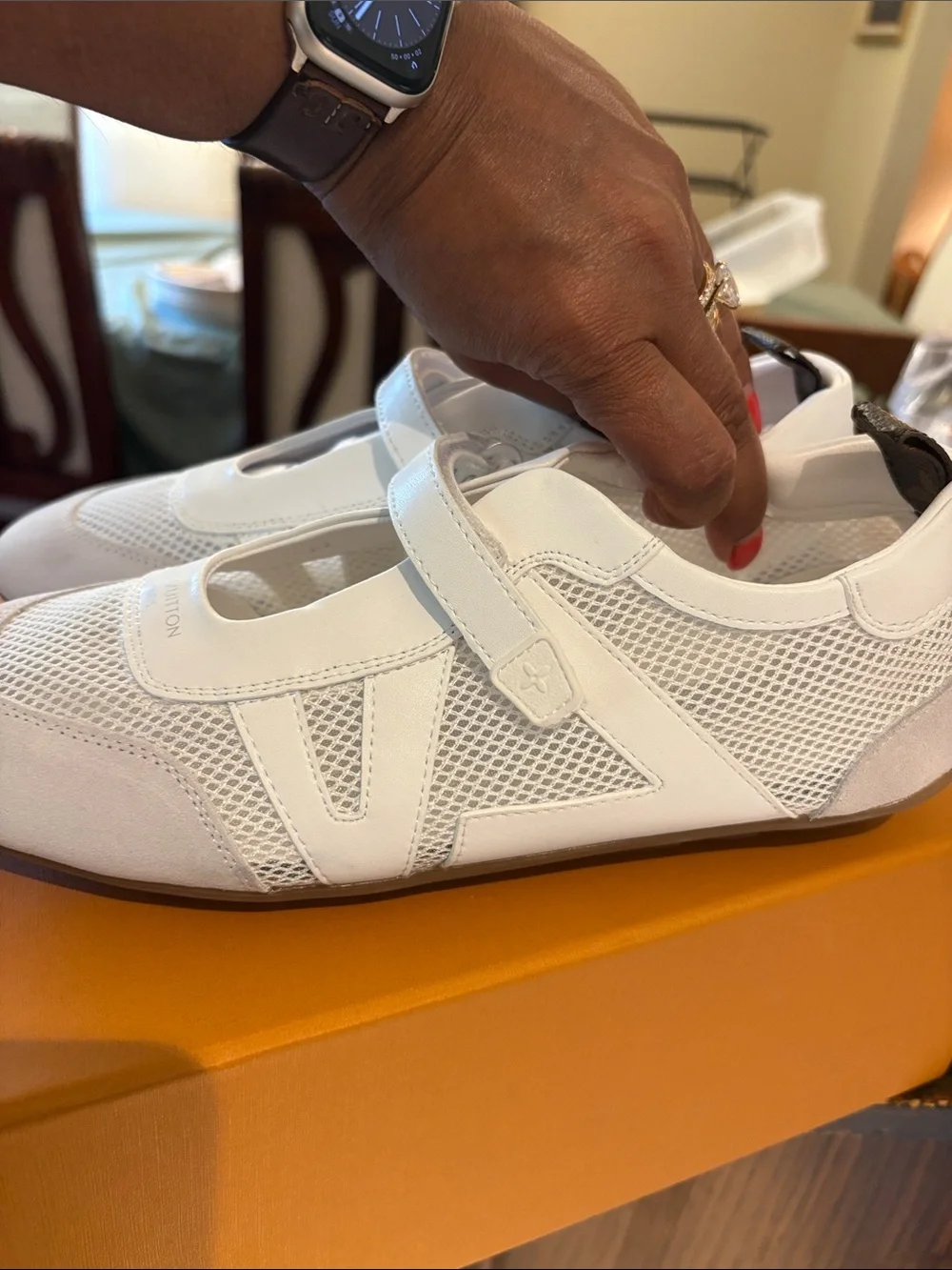 Louis Vuitton Sneakerina Mary Jane - all white colorway